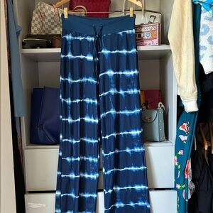 Blue Tie-Dye Women's Pants